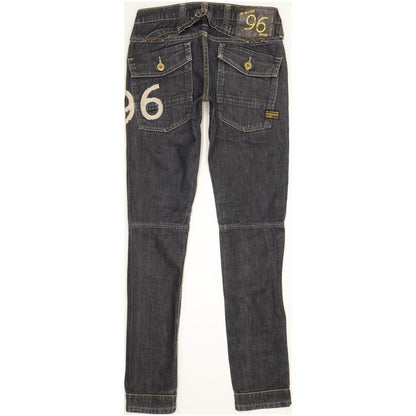 G-Star Elwood Heritage Women Blue Skinny Slim Jeans W25 L32