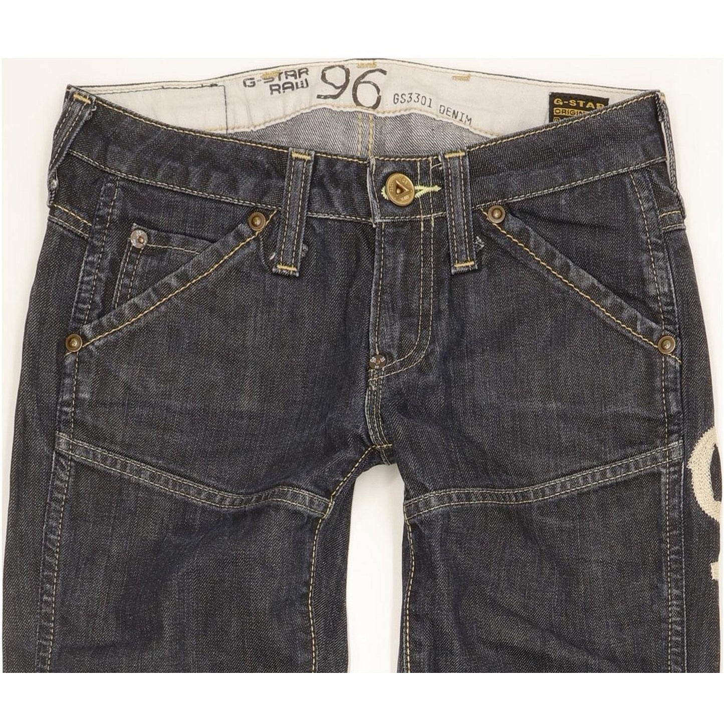 G-Star Elwood Heritage Women Blue Skinny Slim Jeans W25 L32