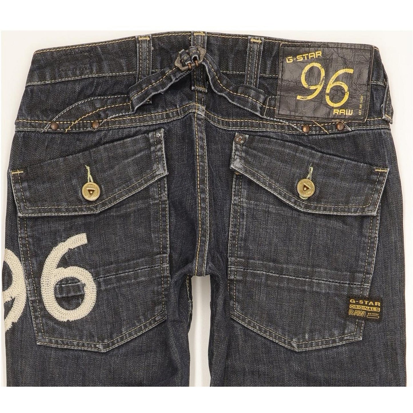 G-Star Elwood Heritage Women Blue Skinny Slim Jeans W25 L32