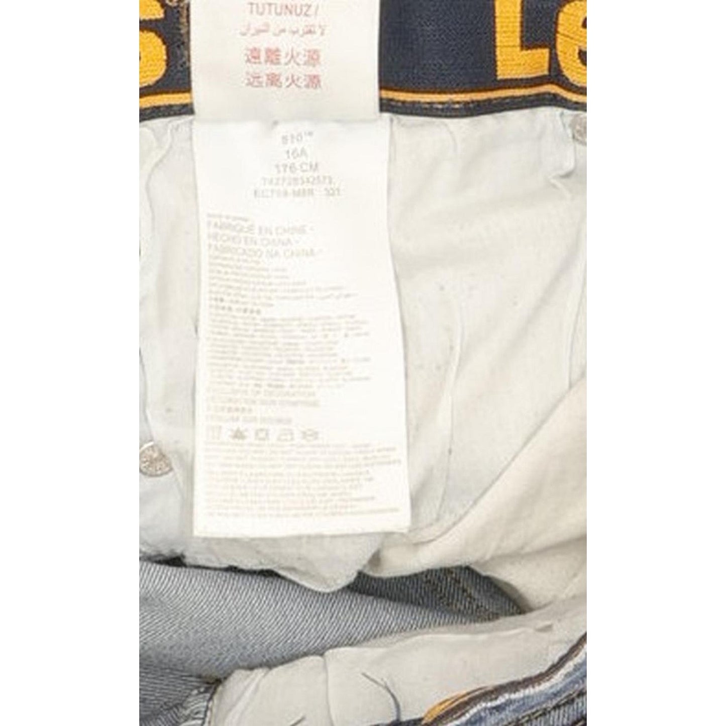 Levi's 510 Kids Blue Skinny Slim Jeans W26 L30