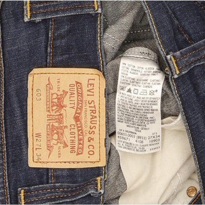 Levi's 603 Women Blue Straight Slim Stretch Jeans W27 L34