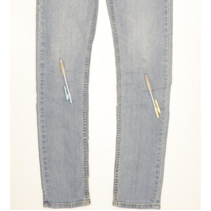 Levi's 510 Kids Blue Skinny Slim Stretch Jeans High Waisted W28 L30