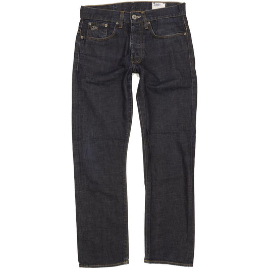 G-Star 3301 Men Navy Straight Regular Jeans W29 L29