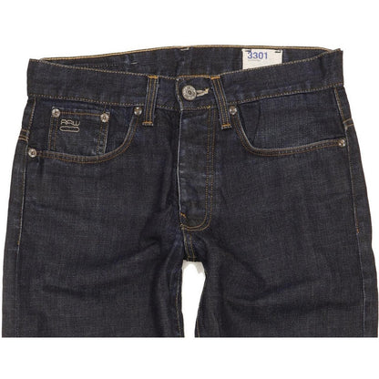 G-Star 3301 Men Navy Straight Regular Jeans W29 L29