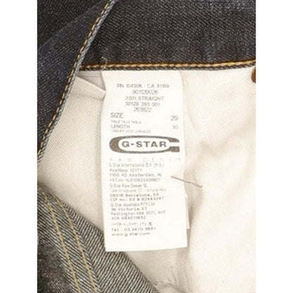 G-Star 3301 Men Navy Straight Regular Jeans W29 L29