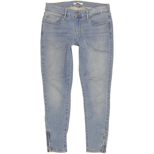 Levi's 710 Super Women Blue Skinny Slim Stretch Jeans W30 L27