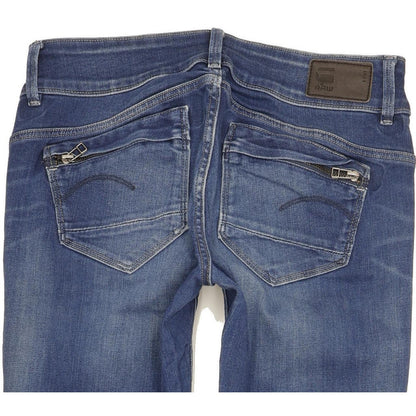 G-Star Midge Cody Women Blue Skinny Slim Stretch Jeans W28 L30