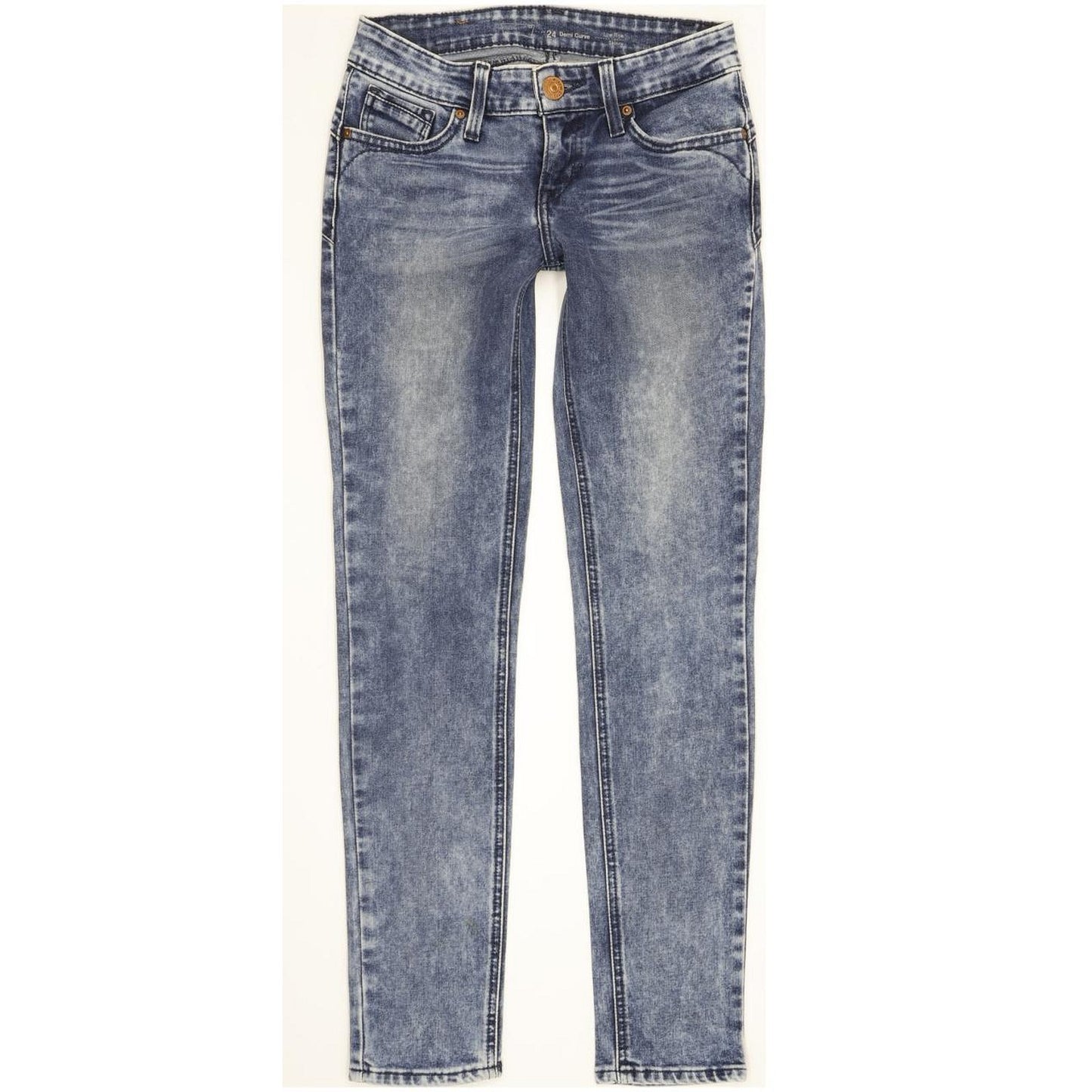 G-Star Demi Curve Women Blue Skinny Slim Stretch Jeans W24 L28