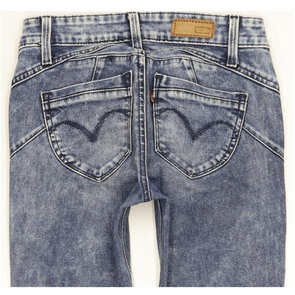 G-Star Demi Curve Women Blue Skinny Slim Stretch Jeans W24 L28