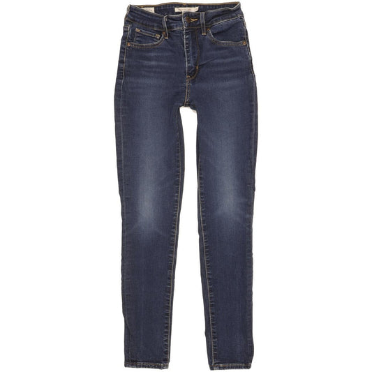 Levi's 721 Women Blue Skinny Slim Stretch Jeans W25 L28