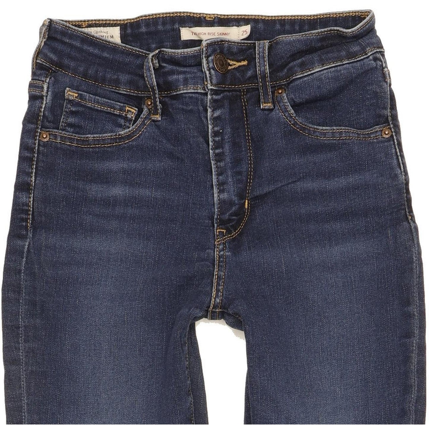 Levi's 721 Women Blue Skinny Slim Stretch Jeans W25 L28