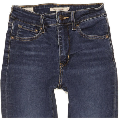 Levi's 721 Women Blue Skinny Slim Stretch Jeans W25 L28