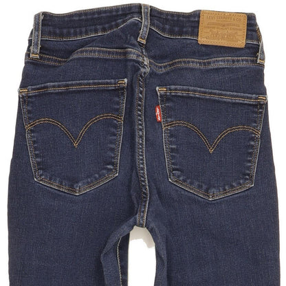 Levi's 721 Women Blue Skinny Slim Stretch Jeans W25 L28