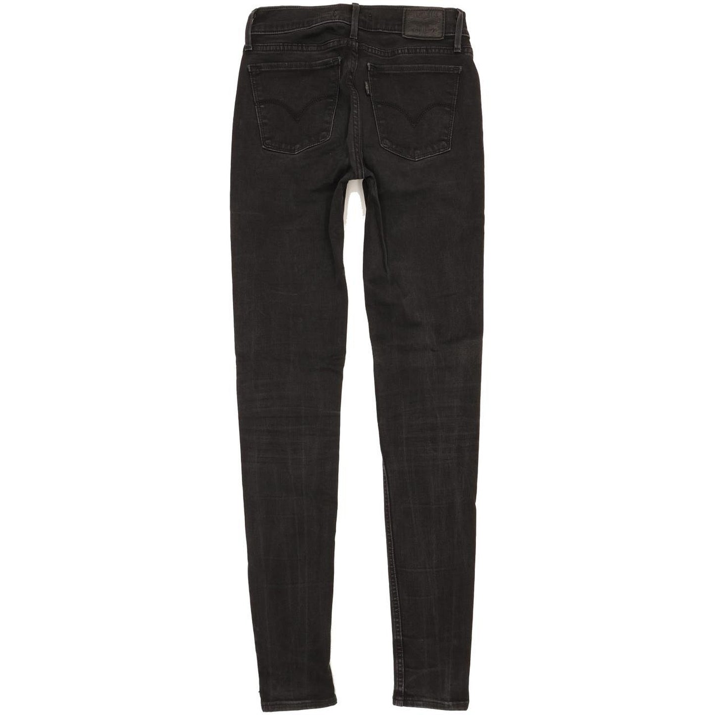 Levi's 710 Super Women Black Skinny Slim Stretch Jeans W26 L32