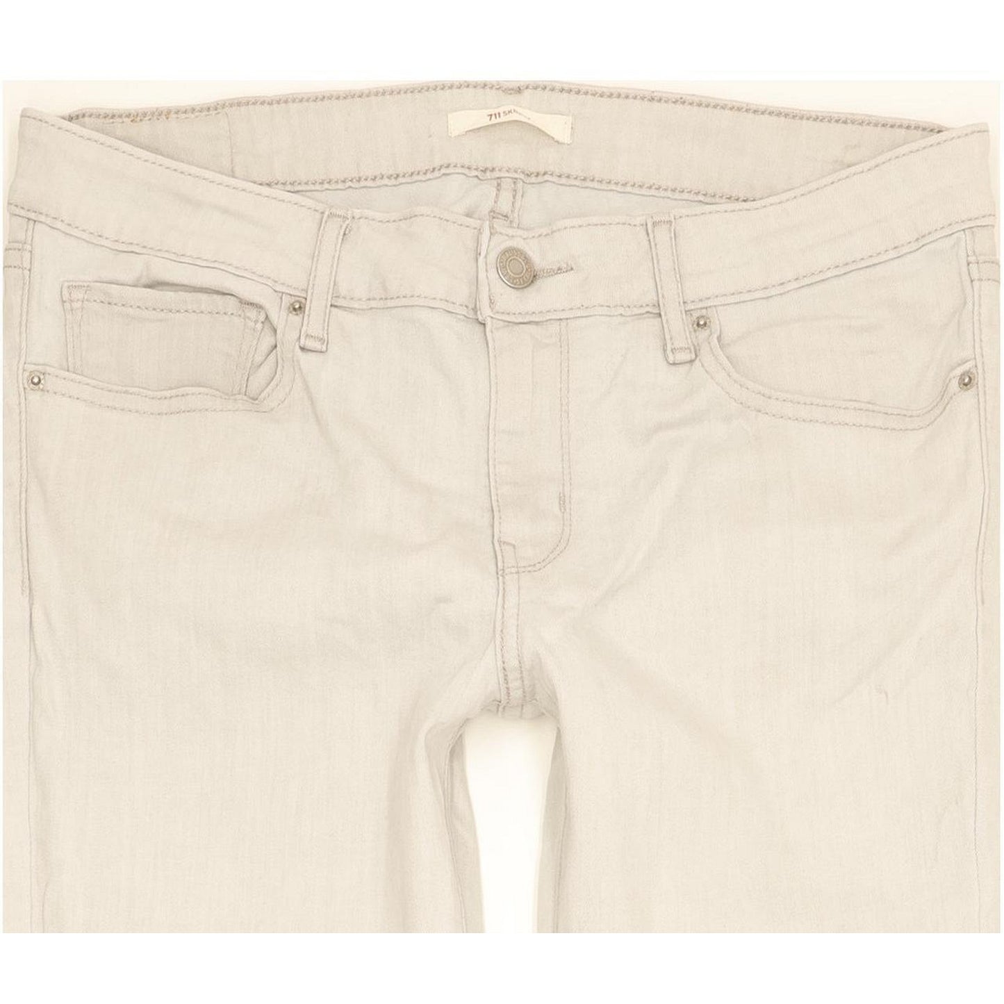 Levi's 711 Women Grey Skinny Slim Stretch Jeans W30 L31