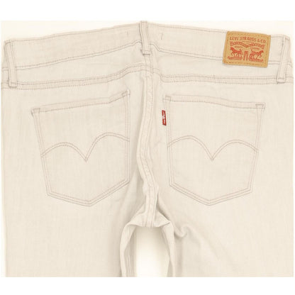 Levi's 711 Women Grey Skinny Slim Stretch Jeans W30 L31