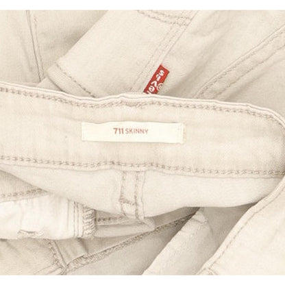 Levi's 711 Women Grey Skinny Slim Stretch Jeans W30 L31