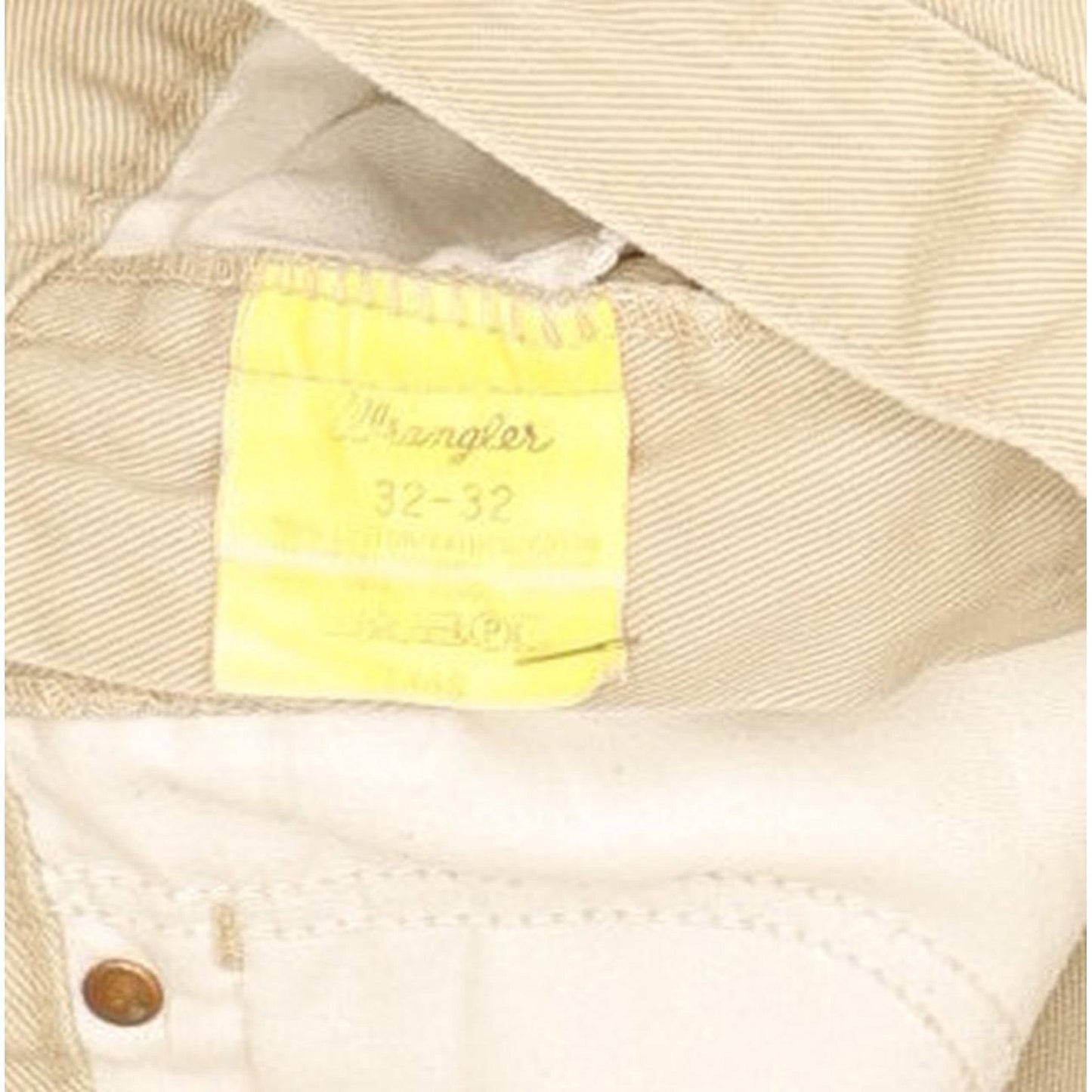 Wrangler Texas Men Beige Straight Regular Jeans W32 L31
