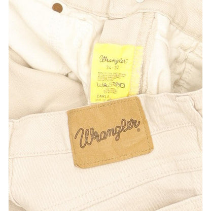 Wrangler Carla Beige Skinny Slim Stretch Jeans High Waisted W34 L32
