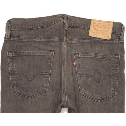 Levi's 522 Men Grey Tapered Slim Stretch Jeans W33 L27