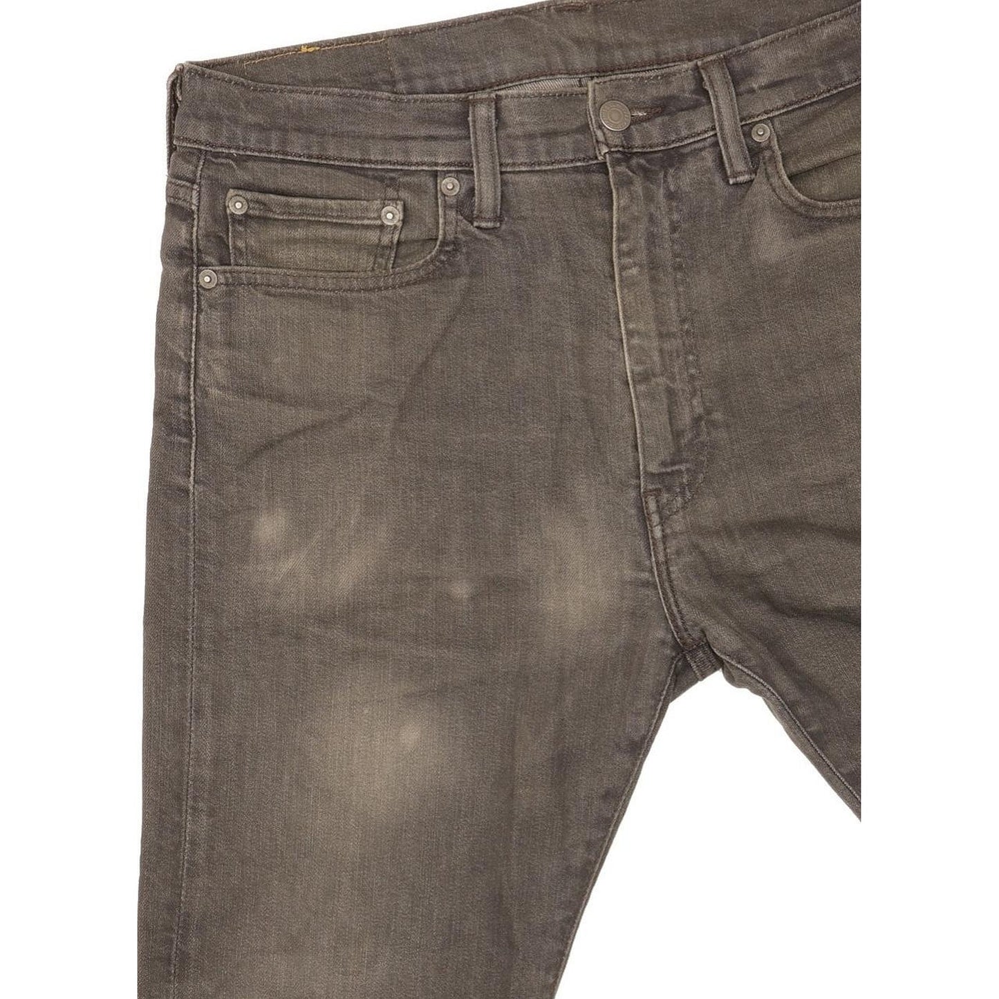 Levi's 522 Men Grey Tapered Slim Stretch Jeans W33 L27
