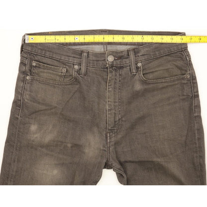 Levi's 522 Men Grey Tapered Slim Stretch Jeans W33 L27