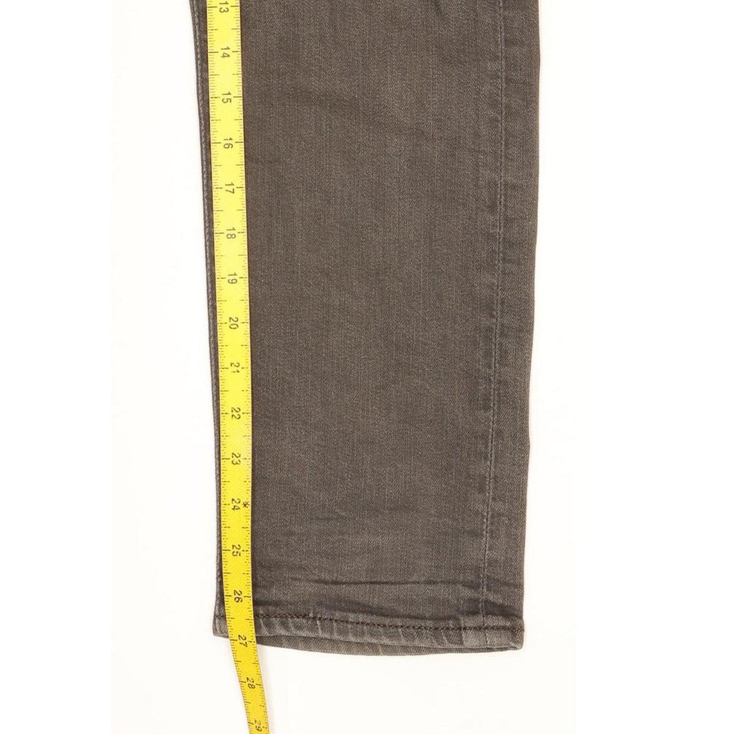 Levi's 522 Men Grey Tapered Slim Stretch Jeans W33 L27