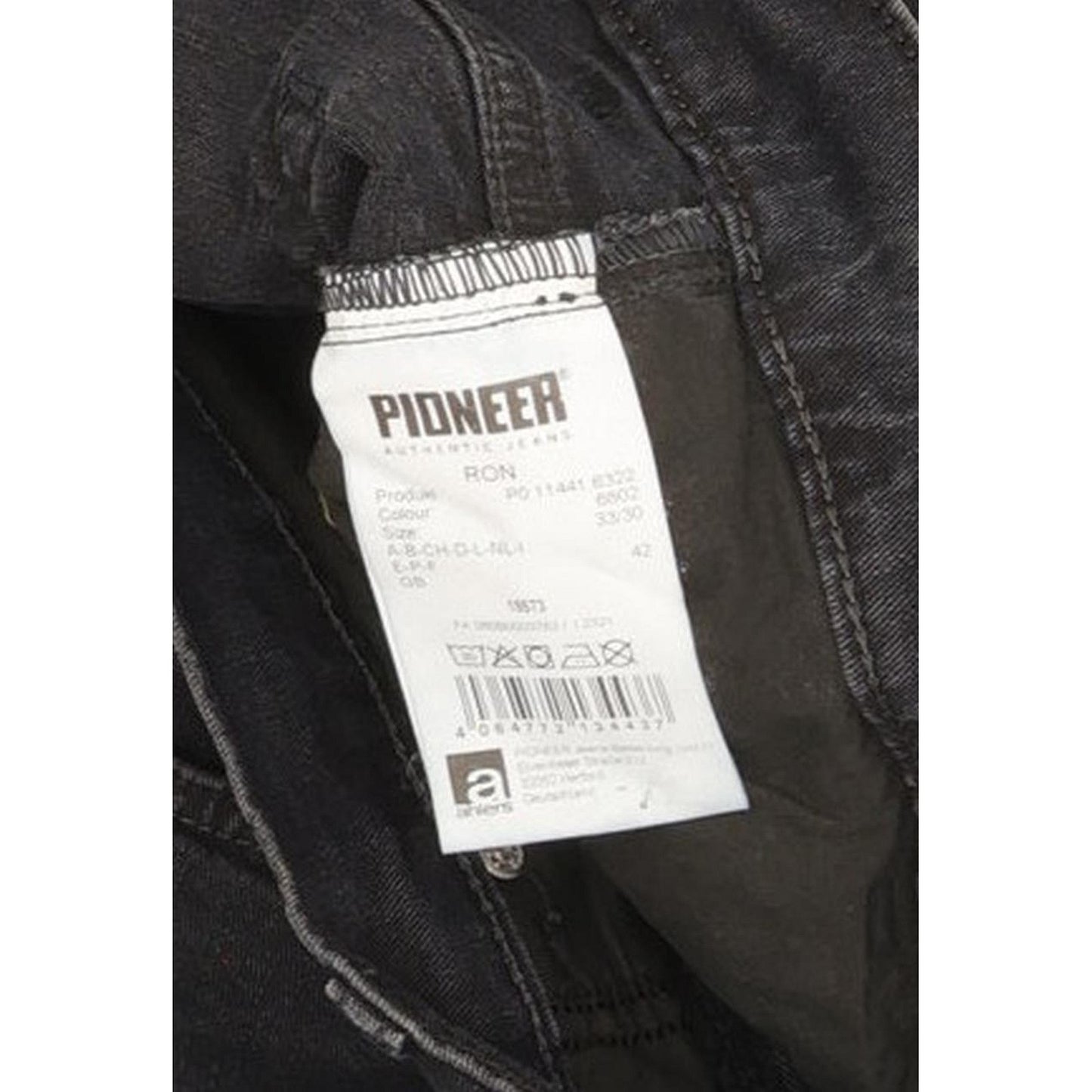 Pioneer Ron Men Blue Straight Regular Stretch Jeans W33 L30