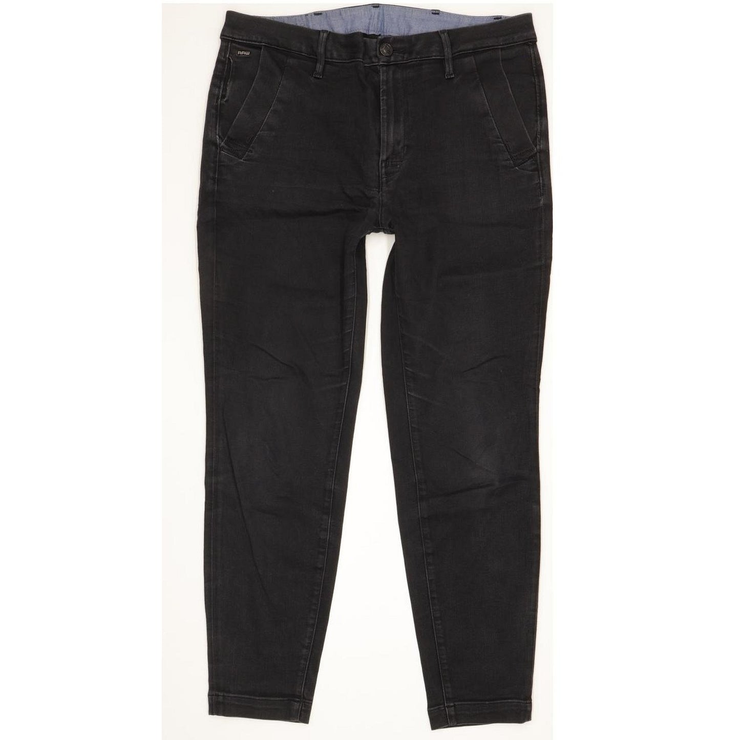 G-Star Bronson Women Black Skinny Slim Chino Jeans W27 L28