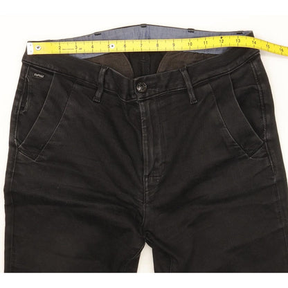 G-Star Bronson Women Black Skinny Slim Chino Jeans W27 L28