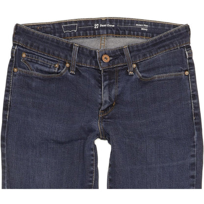 Levi's Demi Curve Women Blue Skinny Slim Stretch Jeans W27 L31