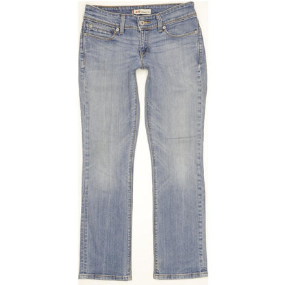 Levi's 470 Women Blue Straight Slim Stretch Jeans W28 L29