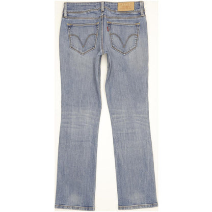 Levi's 470 Women Blue Straight Slim Stretch Jeans W28 L29