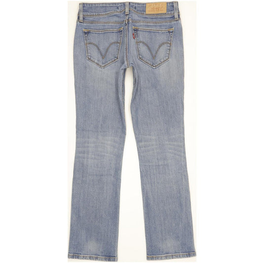 Levi's 470 Women Blue Straight Slim Stretch Jeans W28 L29