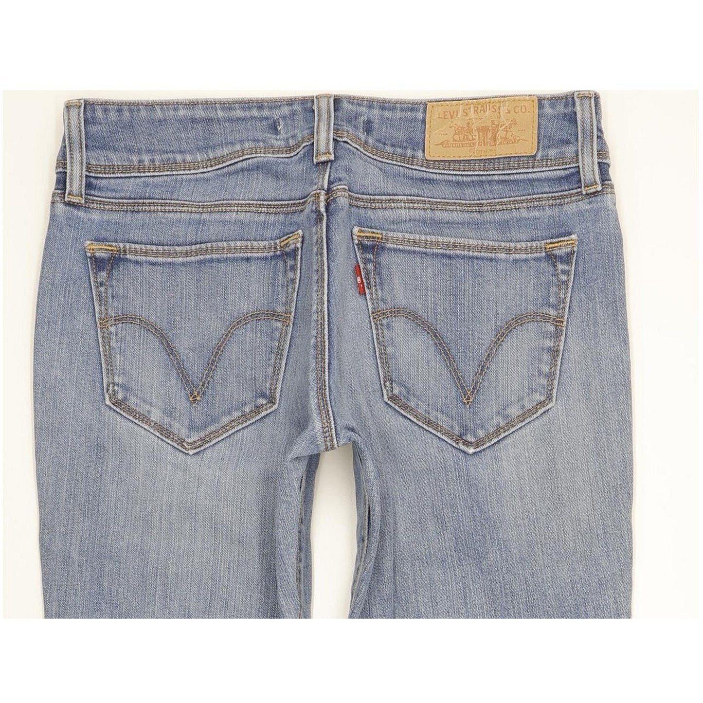 Levi's 470 Women Blue Straight Slim Stretch Jeans W28 L29