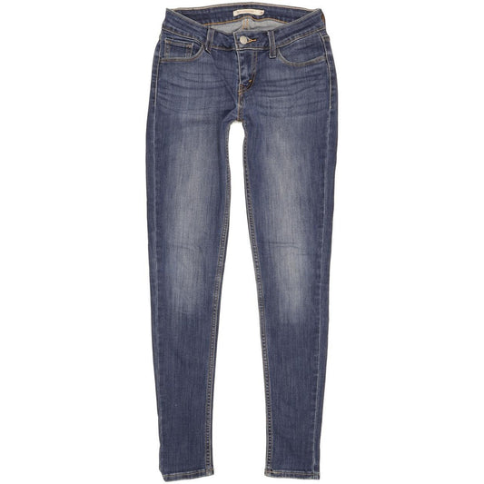 Levi's 535 Super Women Blue Skinny Slim Stretch Jeans W26 L30