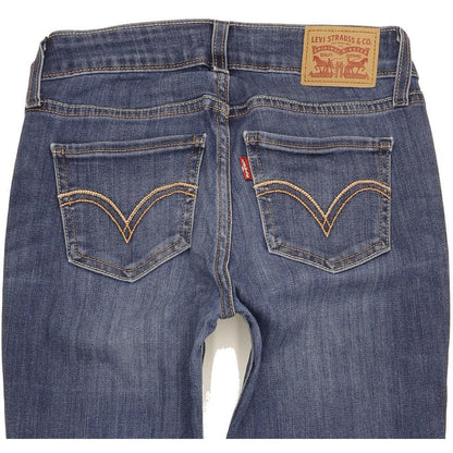 Levi's 535 Super Women Blue Skinny Slim Stretch Jeans W26 L30