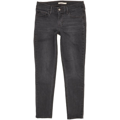 Levi's 710 Super Women Charcoal Skinny Slim Stretch Jeans W30 L28