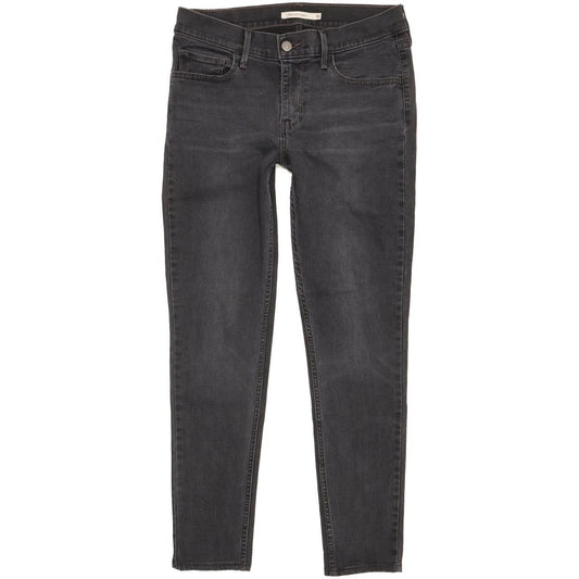 Levi's 710 Super Women Charcoal Skinny Slim Stretch Jeans W30 L28