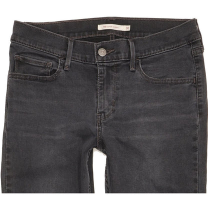 Levi's 710 Super Women Charcoal Skinny Slim Stretch Jeans W30 L28