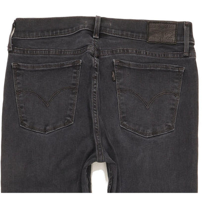 Levi's 710 Super Women Charcoal Skinny Slim Stretch Jeans W30 L28