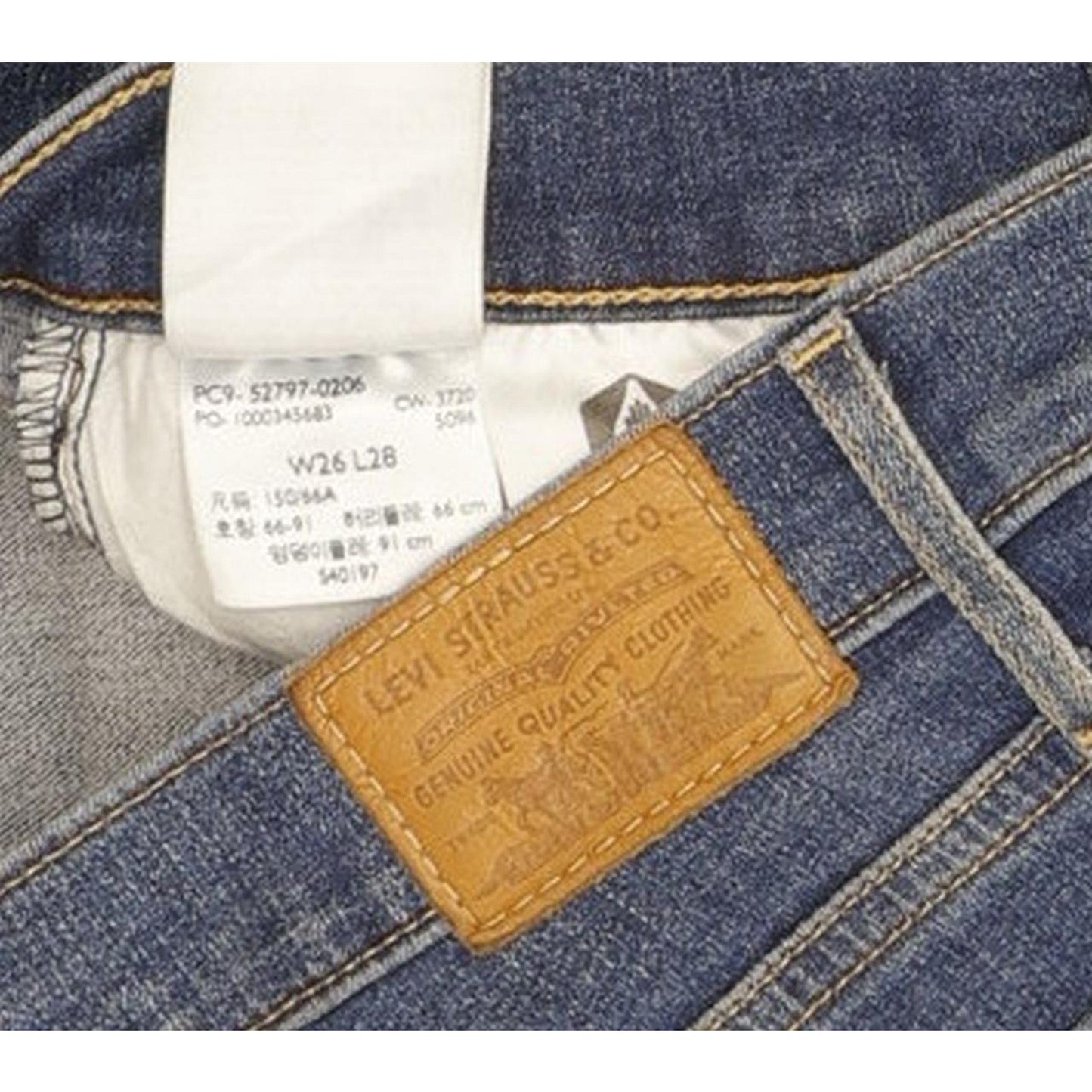Levi's 720 Women Blue Skinny Slim Stretch Jeans W26 L28