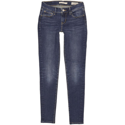 Levi's 710 Super Women Blue Skinny Slim Stretch Jeans W25 L29