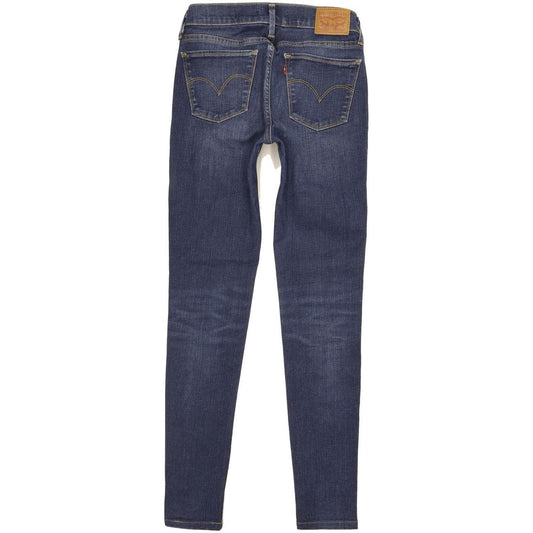Levi's 710 Super Women Blue Skinny Slim Stretch Jeans W25 L29