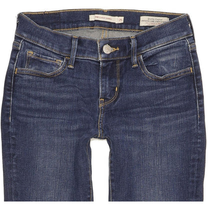 Levi's 710 Super Women Blue Skinny Slim Stretch Jeans W25 L29