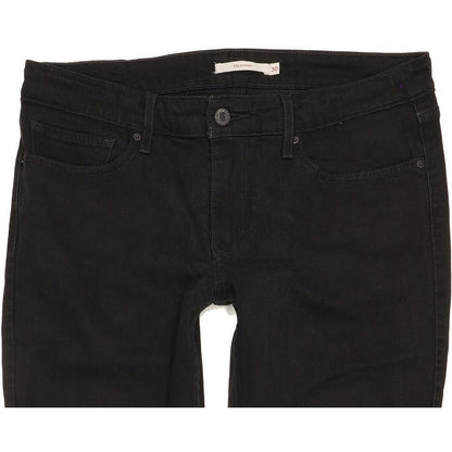 Levi's 711 Women Black Skinny Slim Stretch Jeans W30 L31
