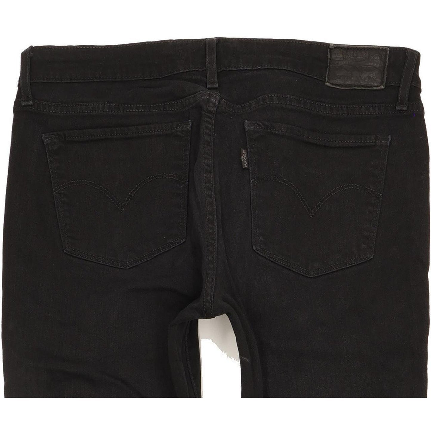 Levi's 711 Women Black Skinny Slim Stretch Jeans W30 L31
