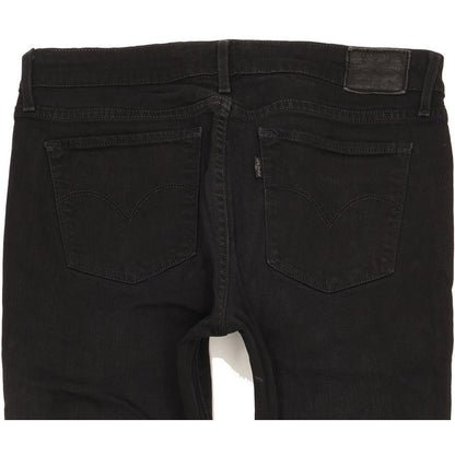 Levi's 711 Women Black Skinny Slim Stretch Jeans W30 L31
