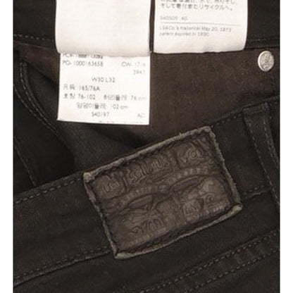 Levi's 711 Women Black Skinny Slim Stretch Jeans W30 L31
