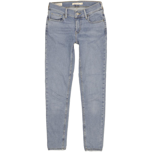 Levi's 710 Super Women Blue Skinny Slim Stretch Jeans W25 L27